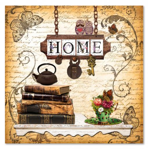 Vintage Panel "HOME I" №17077