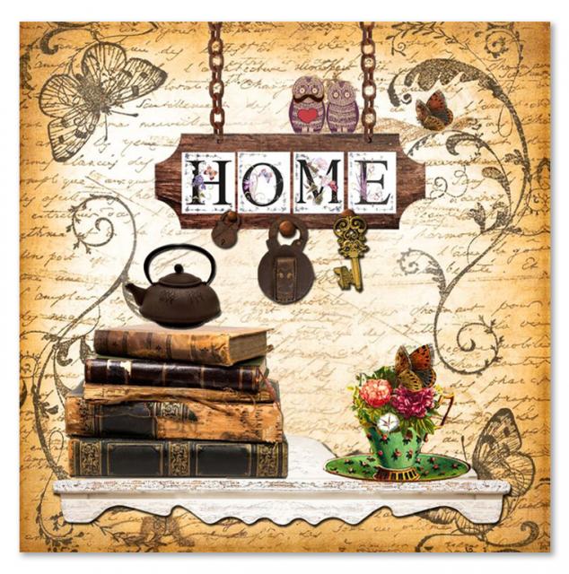 Vintage Panel "HOME I" №17077